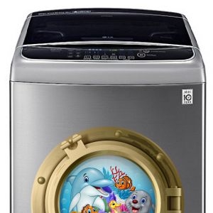 Decal dán tường Decal trang trí máy giặt số 4 Decal dán tường Decal trang trí máy giặt số 4